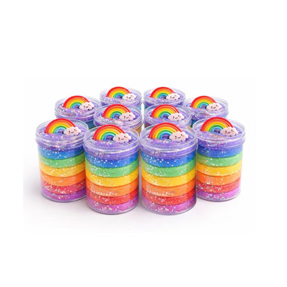 Rainbow Sensory Dough Jars