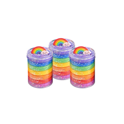 Rainbow Sensory Dough Jars
